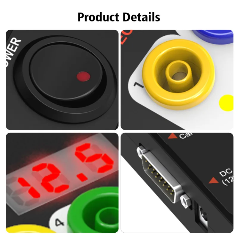 GODIAG GT100 AUTO TOOLS OBDII Break Out Box ECU Connector OBDII 16PIN Protocol Detector Breakout image 3