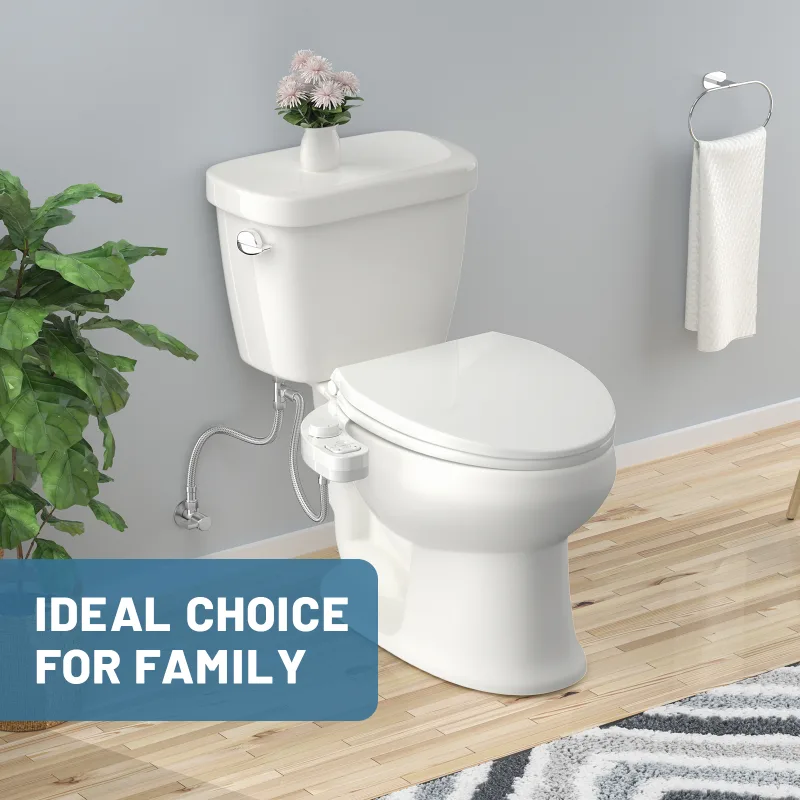 SAMODRA Non-Electric Bidet - Self Cleaning Dual Nozzle (Frontal and Rear Wash) Water Bidet Toilet Seat Attachment - image 6