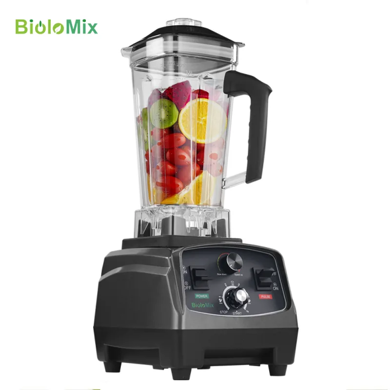 BioloMix 3HP 2200W Heavy Duty Commercial Grade Timer Blender Mixer Juicer Fruit Food Processor Ice Smoothies BPA Free 2L image 2