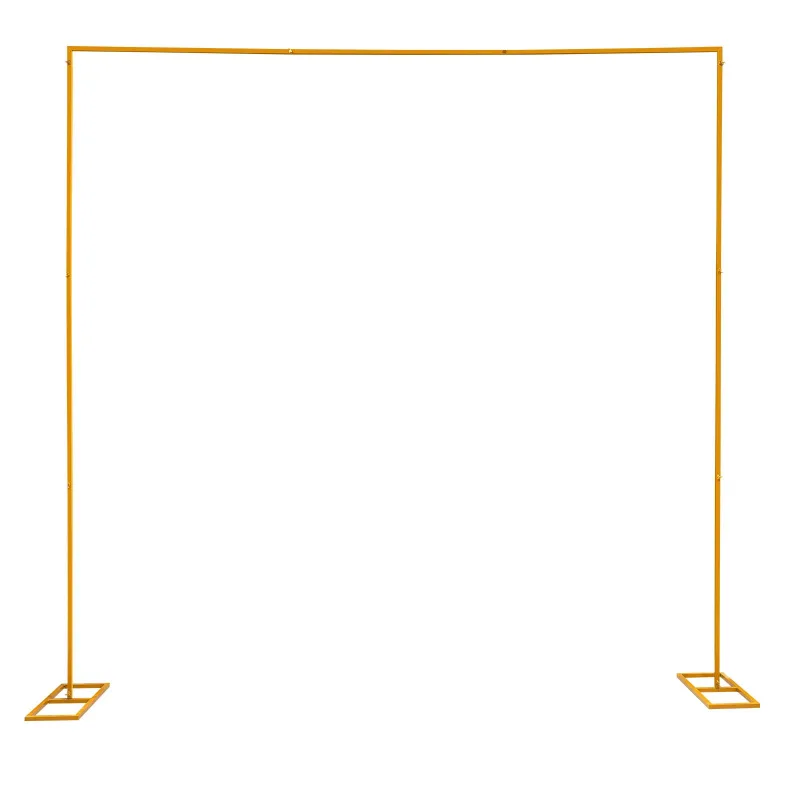 Metal Wedding Arch 3x3M Flower Frame Height Adjustable Square Backdrop Metal Balloon Arch Stand DIY Background Decoratio image 4
