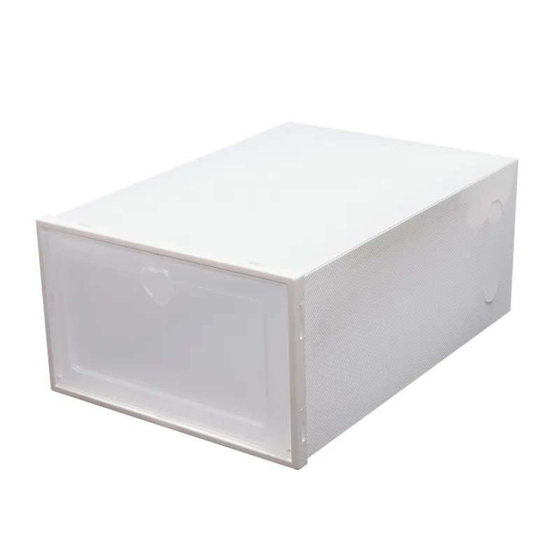 20x Stackable Foldable Plastic Shoe Boxes with Clear Lid image 6