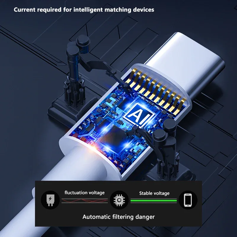 PD 100W  USB C to USB Type C Cable Fast Charge Data Cable For Huawei Samsung Xiaomi Macbook iPad Data Line Type C To Typ image 3