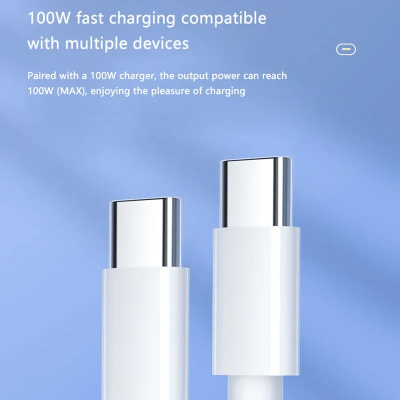 PD 100W  USB C to USB Type C Cable Fast Charge Data Cable For Huawei Samsung Xiaomi Macbook iPad Data Line Type C To Typ image 5