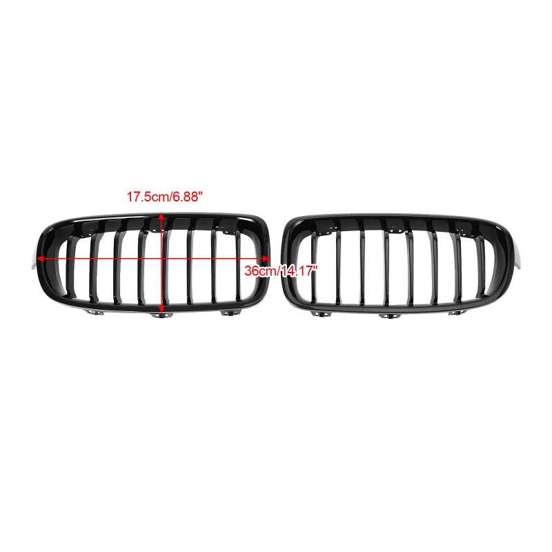 Artudatech Gloss Black Front Kidney Grille for BMW 3 Series image 2
