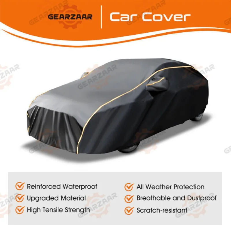 Waterproof 6 Layer Car Cover Heavy Duty Cotton Lined UV Protection - S M XL XXL image 6