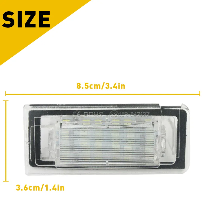 2x AUXITO License Plate Lights for Audi TT MK1 (1998-2003) image 6