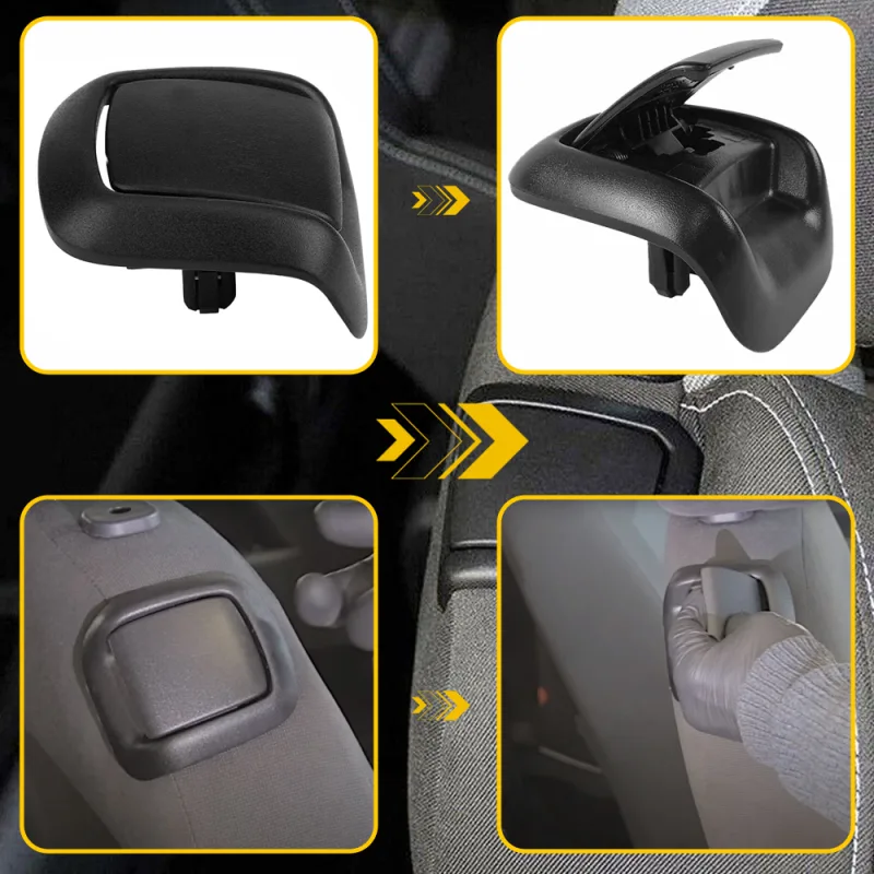 2Pcs Seat Tilt Handle Left/Right For Ford Fiesta Mk6-3 door Version  2002 2003 2004 2005 2006 2007 2008 Hand Stable Seat image 4