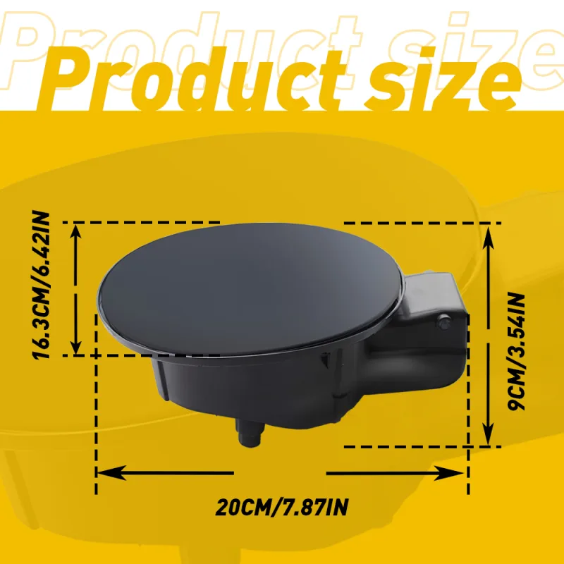 Fuel Gas Tank Filler Lid Door Cap Fits For VW Polo 2011 2012 2013 2014 2015 2016 2017 2018 2019 Fuel Gas Tank Door Cap image 6