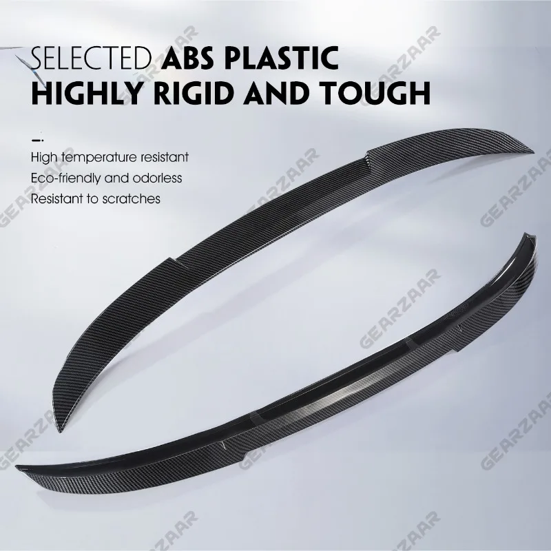 For BMW 3 Series F30 F35 & M3 F80 Carbon Fiber Look CS Style Boot Trunk Spoiler detail 6