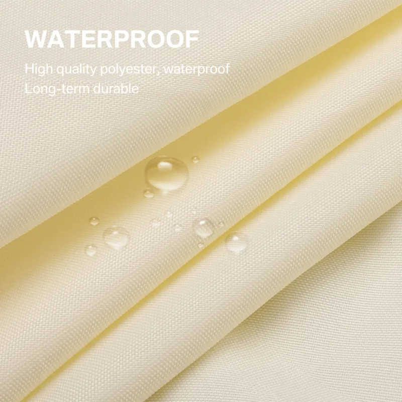 4m x 6m Beige Rectangle Sun Shade Sail UV Block image 3