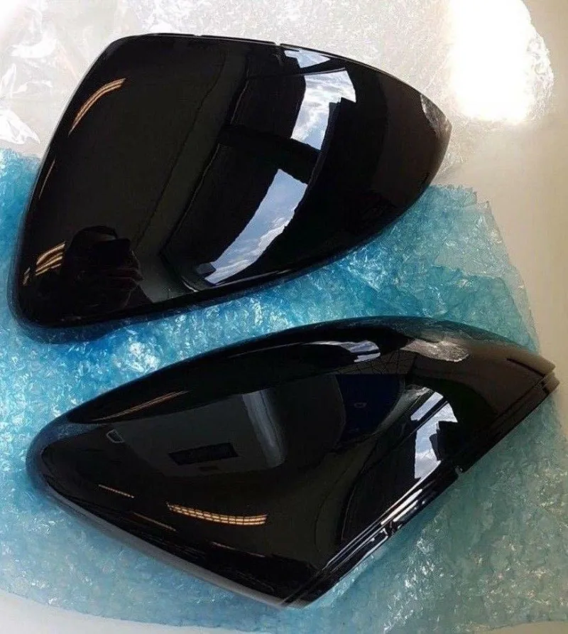 2x Gloss Black Door Mirror Covers VW Golf MK6 09-13 image 5