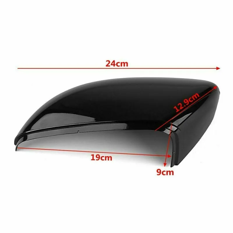 2x Gloss Black Door Mirror Covers VW Golf MK6 09-13 image 6