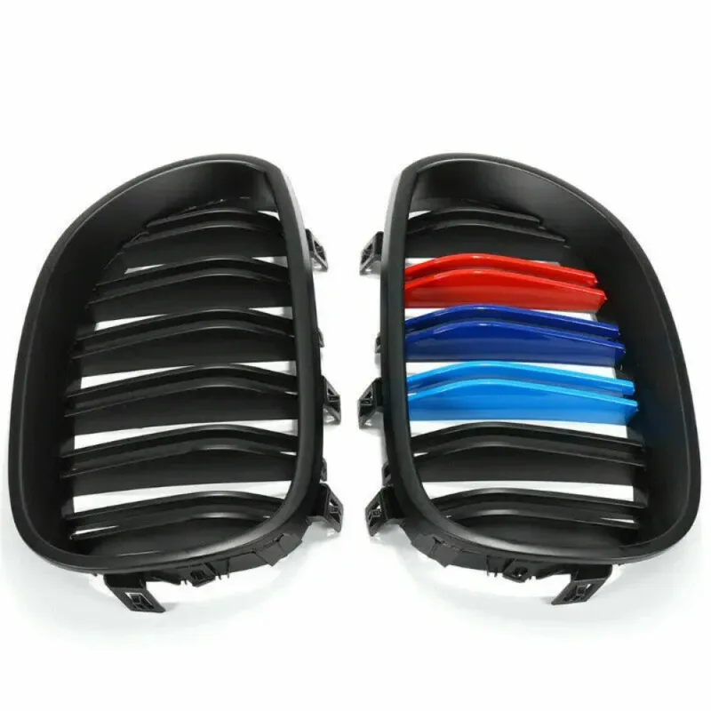 M Color Front Sport Wide Kidney Grille Grill For 03-10 BMW E60 E61 M5 5 Series image 3