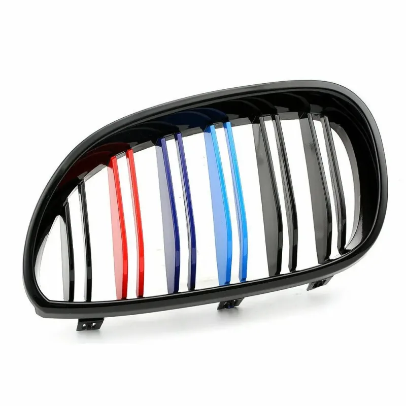 M Color Front Sport Wide Kidney Grille Grill For 03-10 BMW E60 E61 M5 5 Series image 5