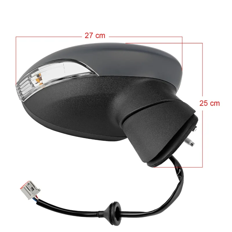 Ford Fiesta Mk7 2008-2012 Electric Door Wing Mirror Primed Drivers Side Right image 6