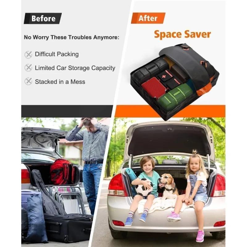 595L Waterproof Car Roof Bag Carrier image 4
