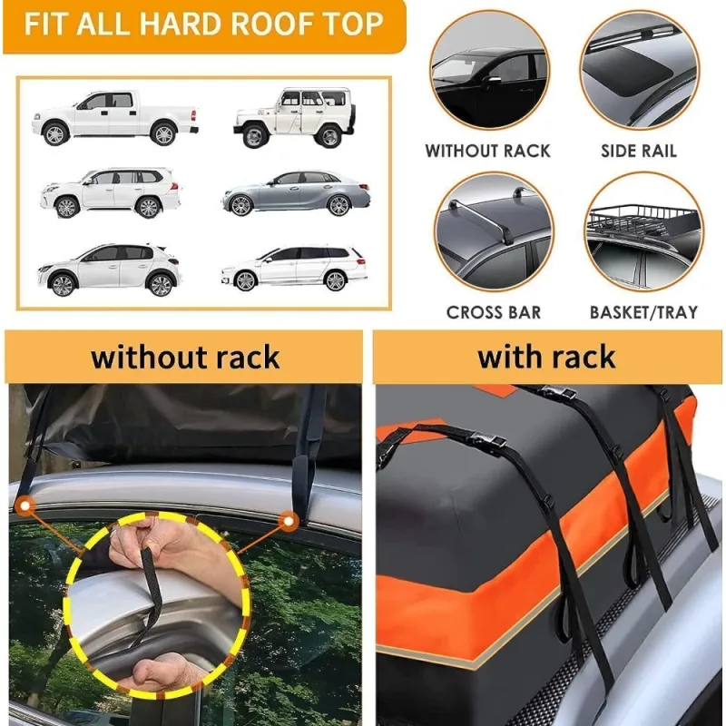 595L Waterproof Car Roof Bag Carrier image 5