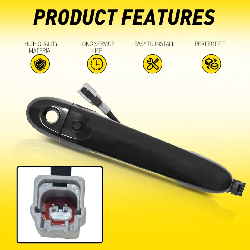 Exterior Door Handle Keyless Entry Fits For Nissan Juke (F15) 2010 2011 2012 2013 2014 2015 2016 2017 2018 2019 Front Ri image 4