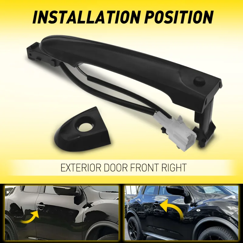 Exterior Door Handle Keyless Entry Fits For Nissan Juke (F15) 2010 2011 2012 2013 2014 2015 2016 2017 2018 2019 Front Ri image 5