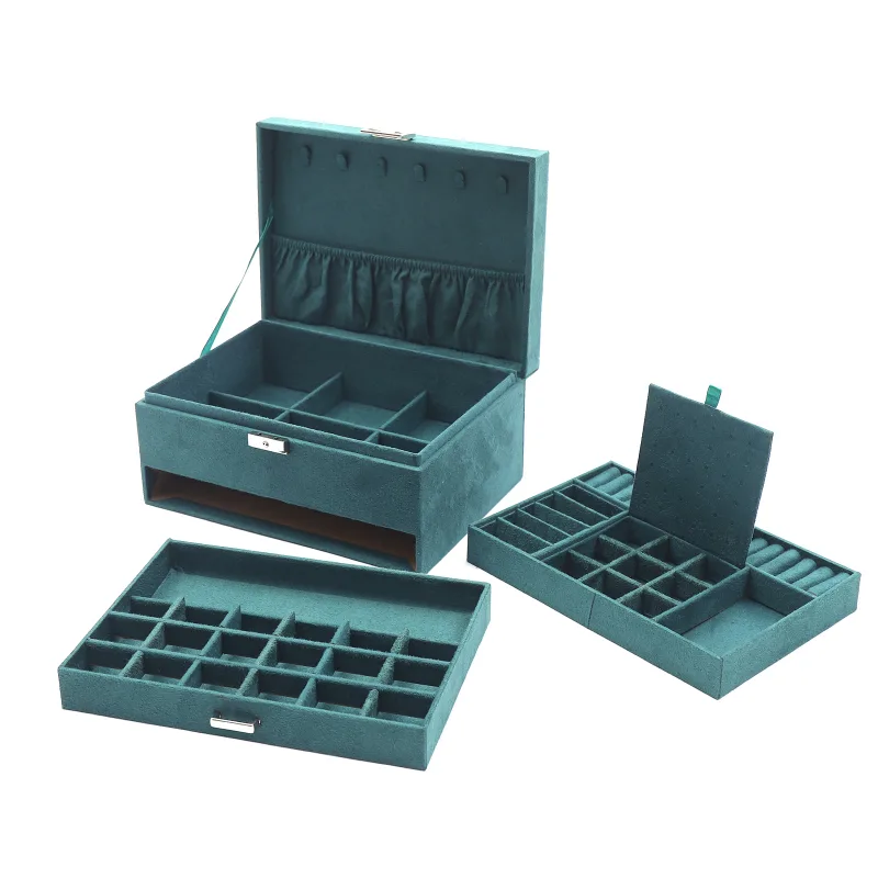 Hot sales 3 Layers Jewelry Box Organizer Large Capacity Ring Earring Necklace Storage New - image 4