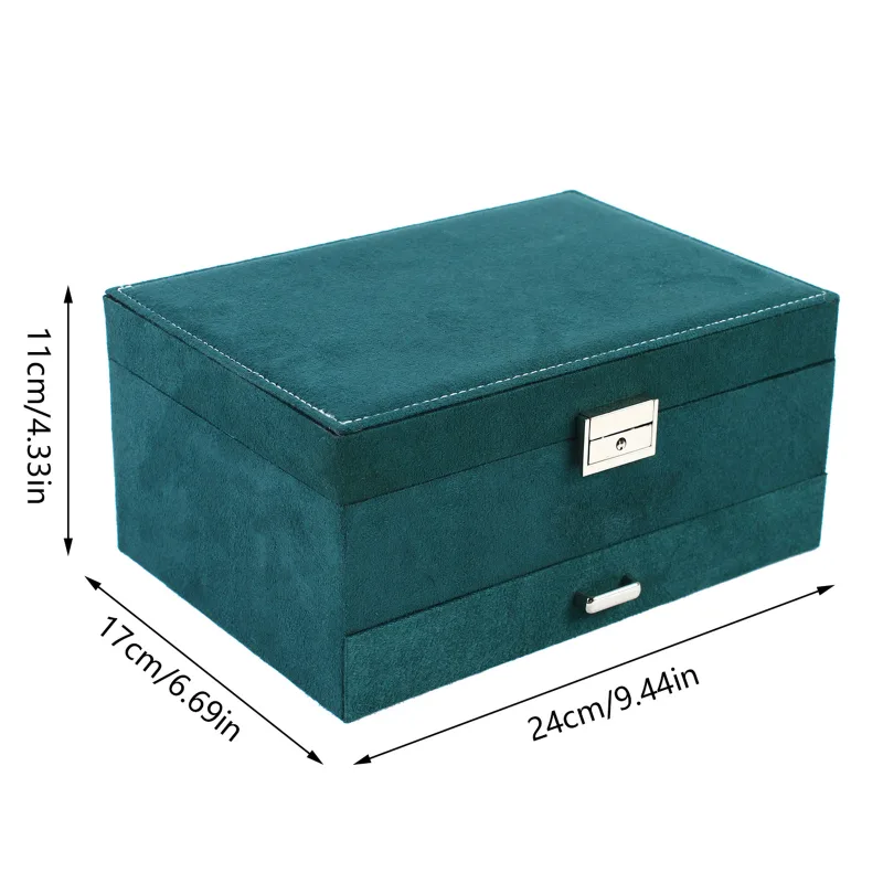 Hot sales 3 Layers Jewelry Box Organizer Large Capacity Ring Earring Necklace Storage New - image 6