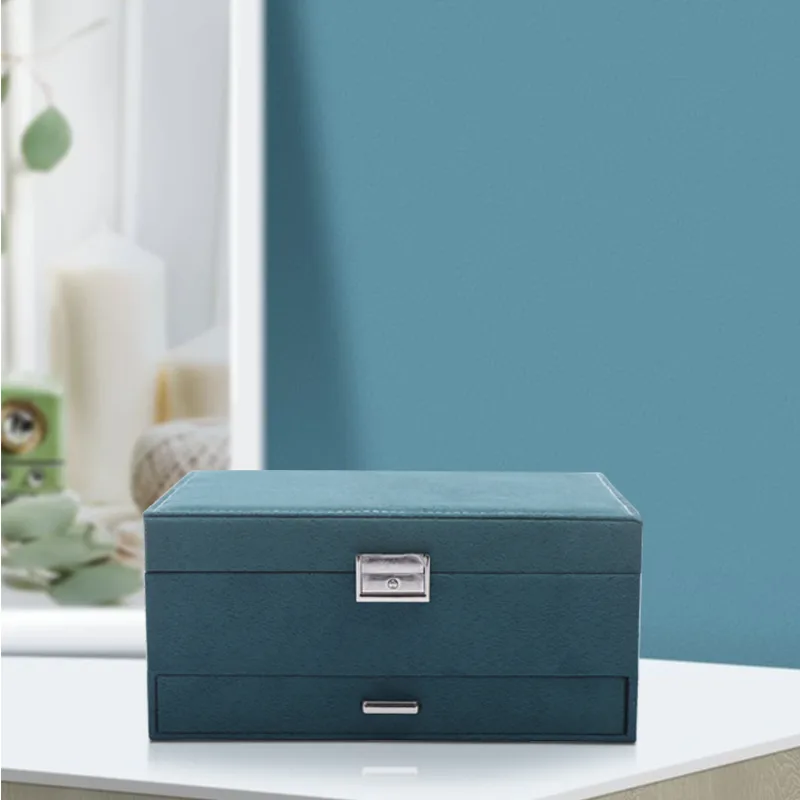 Hot sales 3 Layers Jewelry Box Organizer Large Capacity Ring Earring Necklace Storage New detail 2