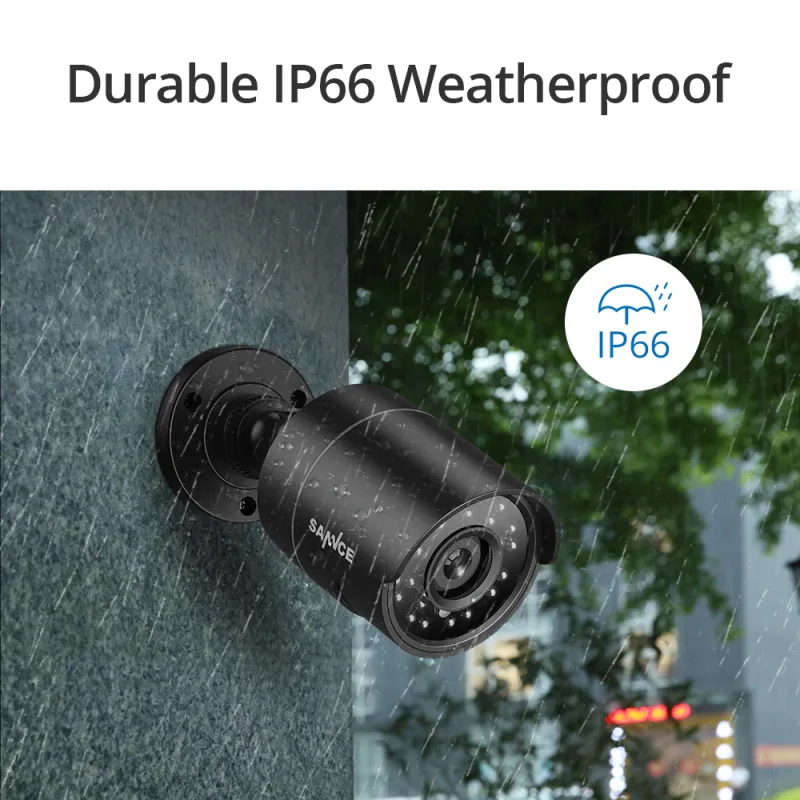 SANNCE 1080P Outdoor Bullet Home CCTV Security Camera 100ft IR Night Vision Weatherproof Cameras 2MP CCTV Surveillance image 3