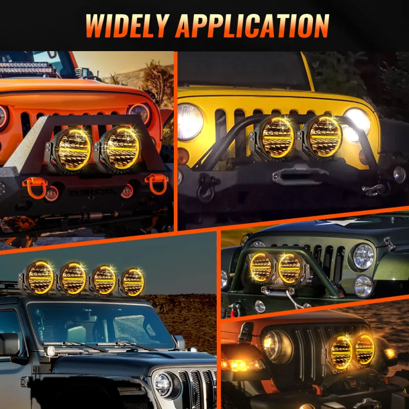 CO LIGHT Round LED Offroad Lights 9 Inch Driving Lights LED Light Bar 90000LM Spot Flood Combo DRL for Trucks Car SUV 12 image 6