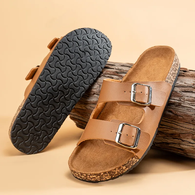 Slippers for men and women Birken indoor non-slip cork slippers women beach outdoor home comfortable casual sandals large size - image 5