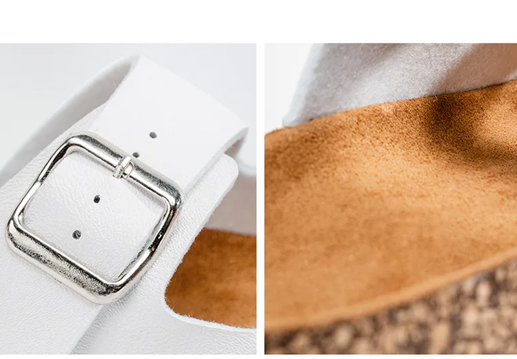 Slippers for men and women Birken indoor non-slip cork slippers women beach outdoor home comfortable casual sandals large size detail 7