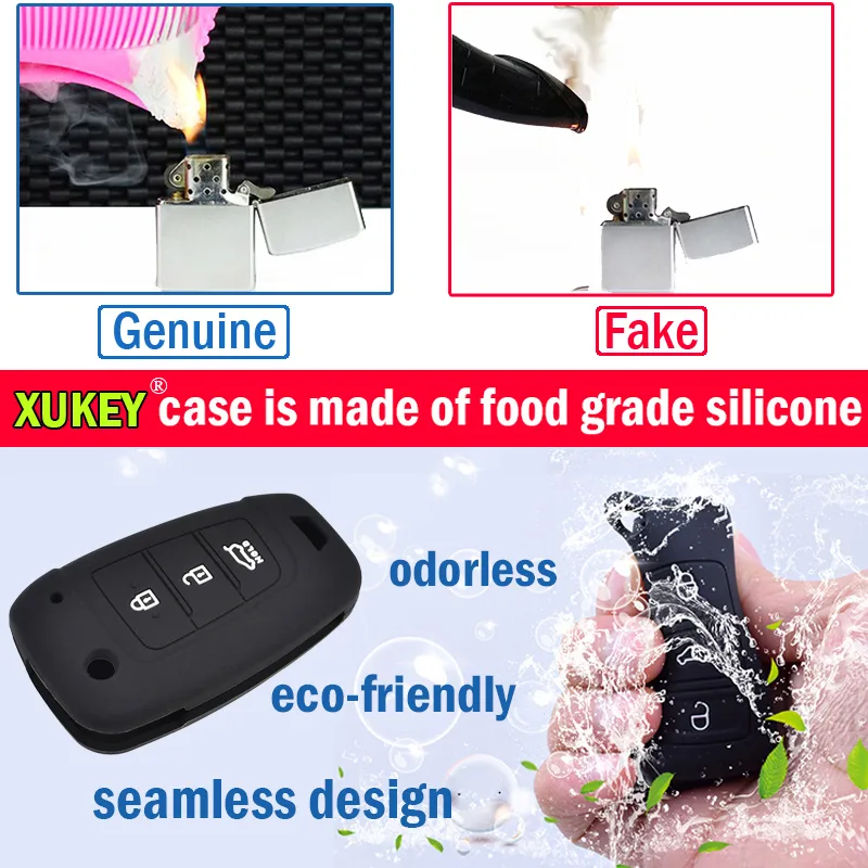 4 Button Silicone Key Case Cover For Renault Koleos Kadjar Megane Talisman Captur Espace Clio 2016 -2019key Ring chain F image 3