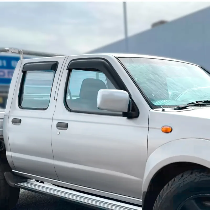 Window Visor wind Deflectors Rain Guard FOR NISSAN NAVARA 1997-2005 Double Cabin Car Styling - image 3