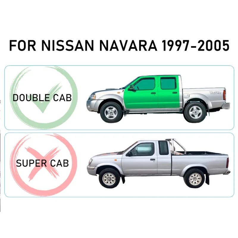 Window Visor wind Deflectors Rain Guard FOR NISSAN NAVARA 1997-2005 Double Cabin Car Styling - image 6