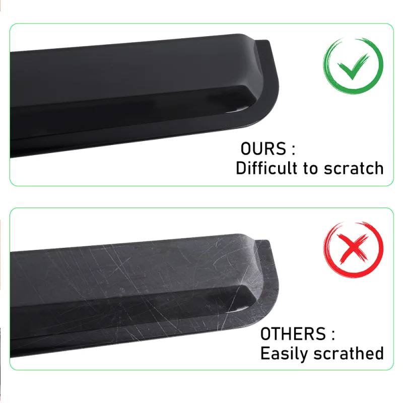 Window Visor wind Deflectors Rain Guard FOR NISSAN NAVARA 1997-2005 Double Cabin Car Styling detail 2