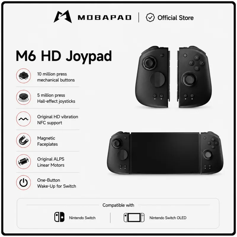 MOBAPAD M6 HD Gemini 2 Controller For Nintendo Switch OLED Joypad with Hall Joystick Console for Switch NS OLED Gamepad - image 1