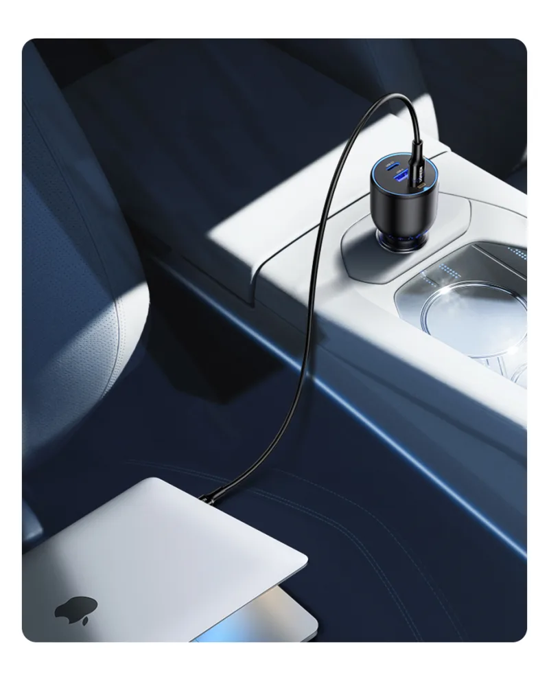 UGREEN 130W USB C Car Charger For Xiaomi iPhone 17 Samsung Galaxy S24 Laptops Tabet PD3.0 Fast Charging USB Type C Car Charger detail 3