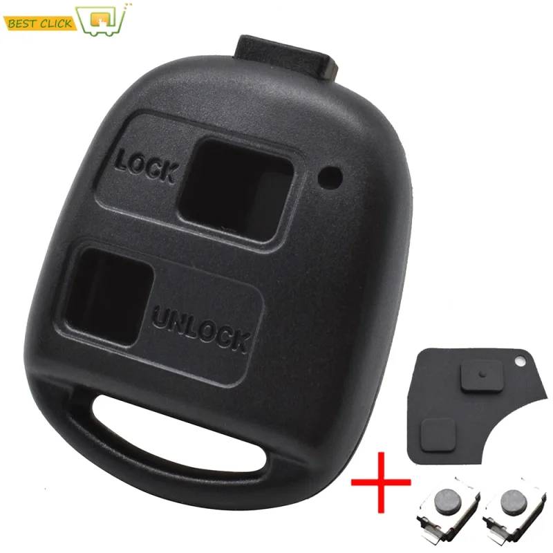 2x Rubber Key Button Pads for Toyota image 1
