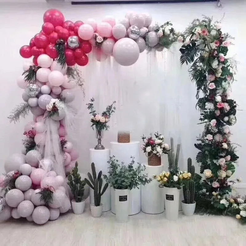 Rectangle Wedding Arch 2x2.1m Door Background Wrought Iron Decorative Props Flower Rack Gold detail 8