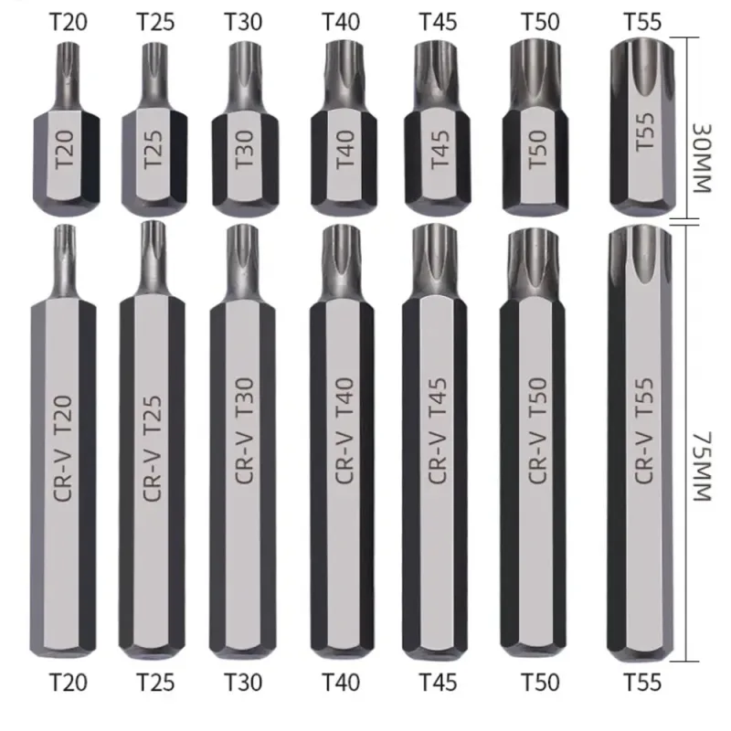 40Pcs/Set 3/8" & 1/2" Drive Allen Key Torx Hex Star Spline Socket Bit Chrome Sockets Set Handle Tools Kit With Case image 5