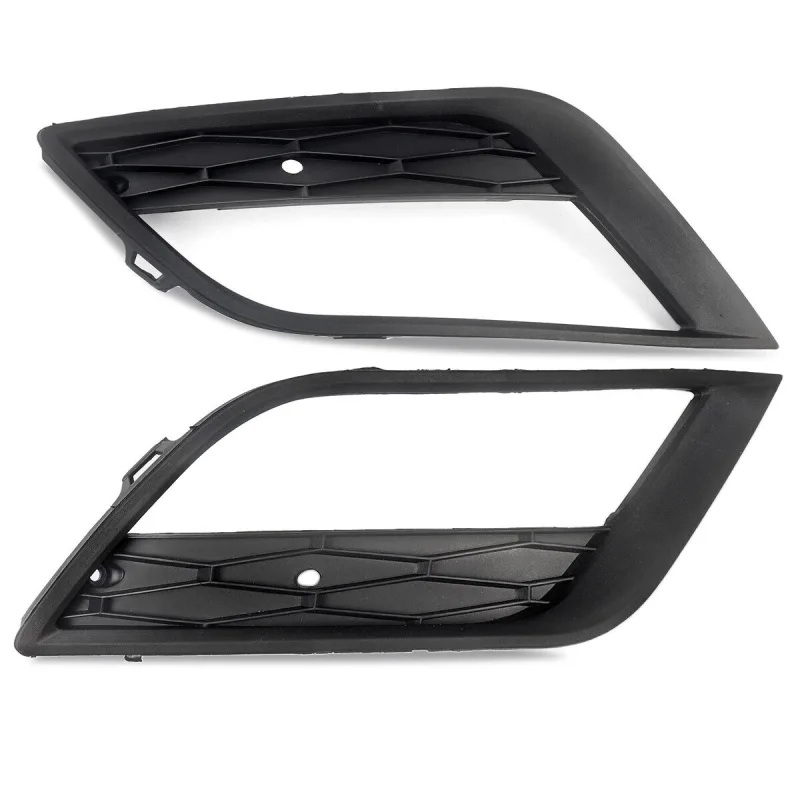 FOR 2012-2016 SEAT IBIZA FRONT BUMPER FOG LIGHT GRILLE COVER BLACK LEFT+RIGHT UK image 3