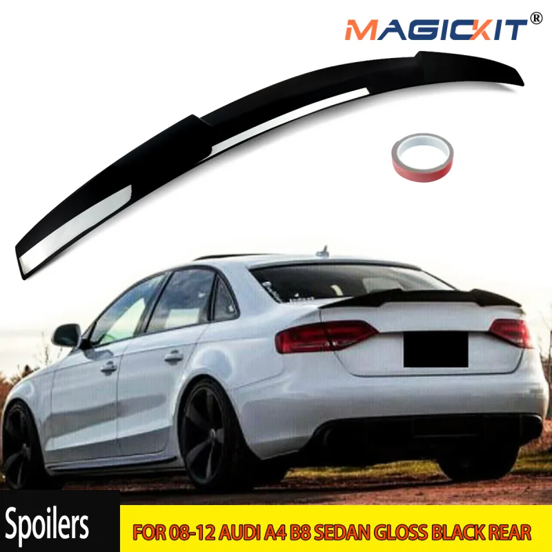 MagicKit Rear Spoiler for Audi A4 B8 08-12 image 1