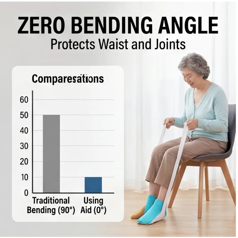 No Bending Sock Aid Device for Seniors Disabled Pregnant Sock Helper Aid Tool Sock Assistant Device image 2
