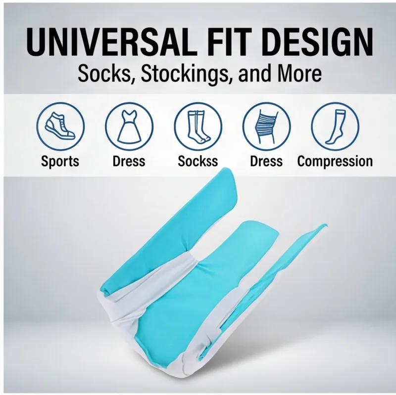 No Bending Sock Aid Device for Seniors Disabled Pregnant Sock Helper Aid Tool Sock Assistant Device image 3