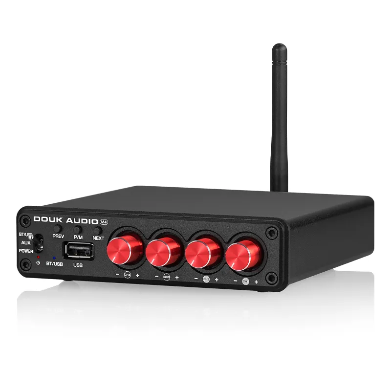 Nobsound HiFi Stereo Bluetooth 5.0 Digital Power Amplifier USB Music Player 2/4 Channel Home Multi Zone Audio Amp Receiver 50W*4 detail 1