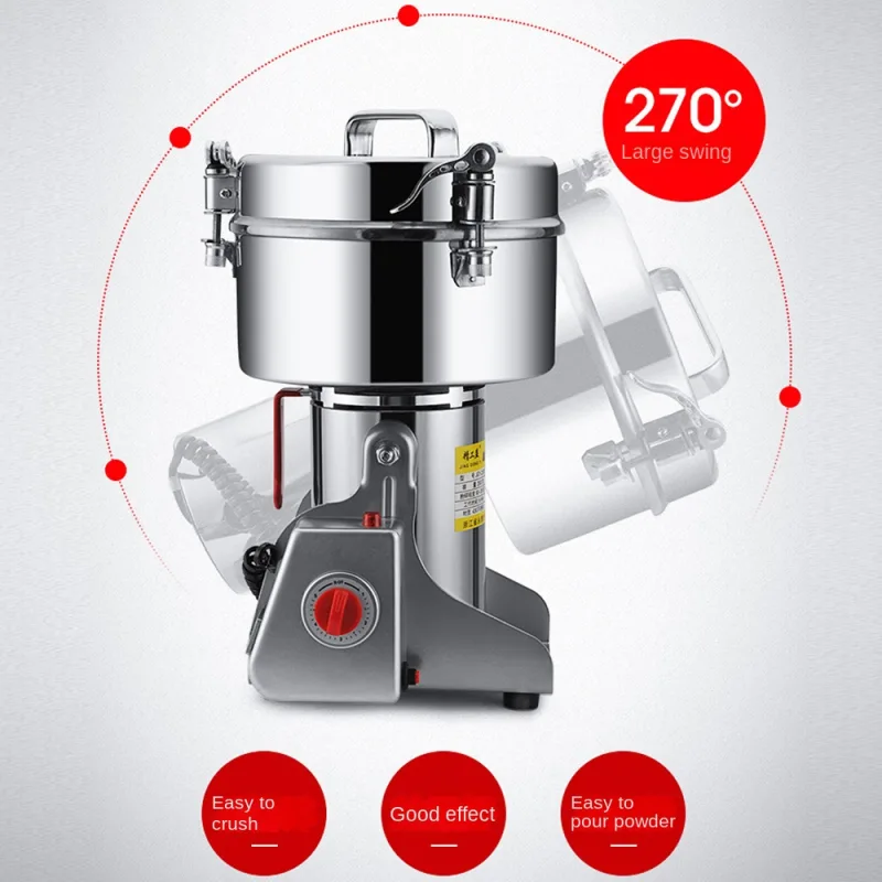 High Power Electric Coffee Grinder Kitchen Cereal Nuts Beans Spices Grains Grinder Machine Multifunctional Home Coffee G image 2