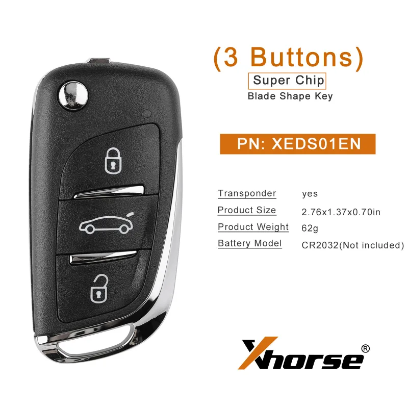 5Pieces Xhorse XEDS01EN DS Style Super Remote Work on all ID as the Super Chip image 4