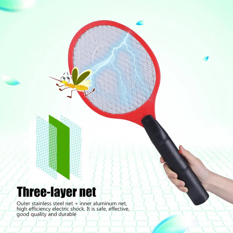 Electric Mosquito Swatter Cordless Battery Power Electric Fly Mosquito Swatter Bug  Racket Insects Killer image 3