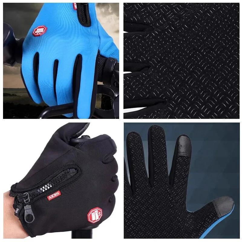 Outdoor Cycling Gloves, Bicycles for Warmth and Anti Slip in Autumn and Winter image 2