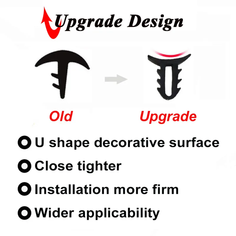 Car Soundproof Rubber Seal Dashboard Windshield Sealing Strip Insert For Toyota Prado RAV4 Corolla Camry Sienna Yaris Pr image 3