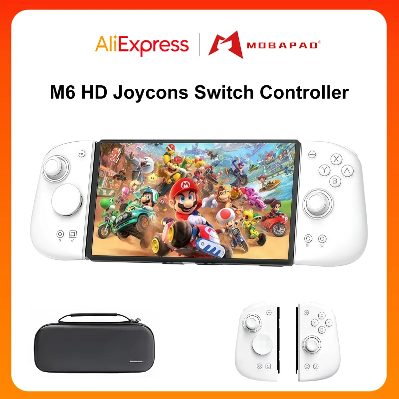 Mobapad M6 HD Gemini2 Bluetooth Gamepad Hall Effect Joystick NFC Wake-Up For Nintendo Switch OLED Left Right Gaming Controller - image 1